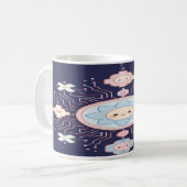 Mug “Circuit Blossom Café: Sip the Spark of Joy” (Devant gauche)