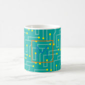 Mug Circuit Board INITIAL Mod Computer Tech Fun (Centre)