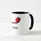 Mug Circuit d'emballage du Monaco (Devant droit)