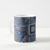 Mug Circuit électronique de schéma de carte mère détai (Devant gauche)