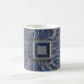 Mug Circuit électronique de schéma de carte mère détai (Centre)