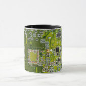 Mug Circuit imprimé circuit imprimé circuit vert circu (Centre)