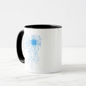 Mug Circuit imprimé d'ordinateur d'électronique amusan (Devant gauche)