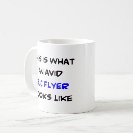 Mug circulaire r/c, avide (Devant gauche)