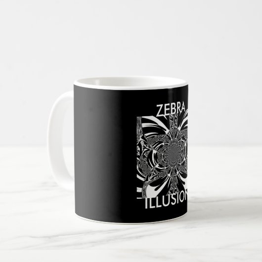 Mug Circulaire Zebra Kaleidoscope Art (Devant gauche)