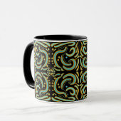 Mug Circular, Linear And Tapered Shapes Abstract Art (Devant gauche)