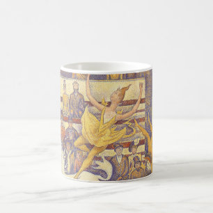 Mug Cirque par Georges Seurat, Art Pointillisme Vintag