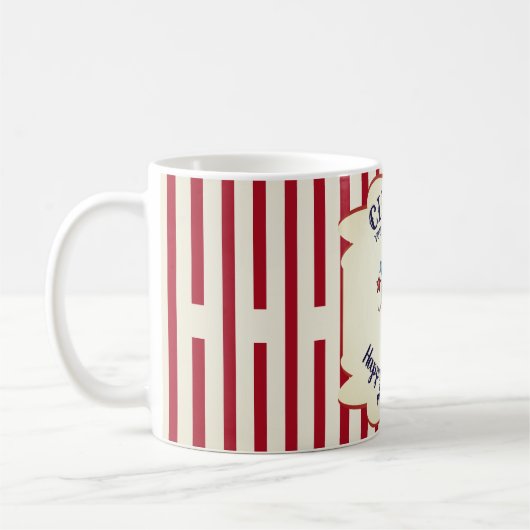 Mug Cirque vintage Elephant Drôle Retraite (Gauche)