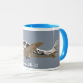 Mug Cirrus SR22 - 2, Cirrus SR-22 (Devant droit)