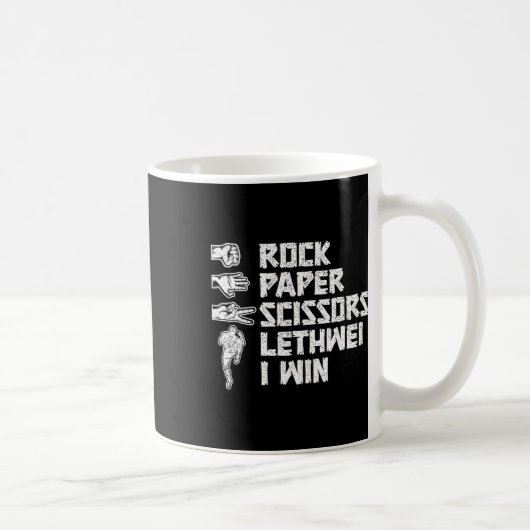 Mug Ciseaux de papier de boxe birmane Lethwei I Win L (Droite)