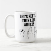 Mug Ciseaux de papier rocheux Musique (Gauche)