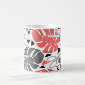 Mug ciseaux feuilles de monstera impression tropicale (Centre)