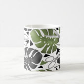 Mug ciseaux feuilles de monstera impression tropicale  (Centre)