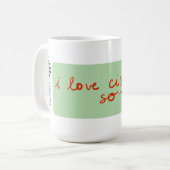 Mug CISV Austin "J'aime CISV tellement." (Devant gauche)