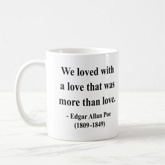 Mug Citation 12a d'Edgar Allen Poe (Gauche)