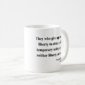 Mug Citation 1a de Ben Franklin (Devant droit)