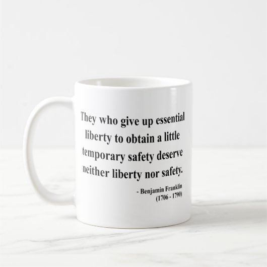 Mug Citation 1a de Ben Franklin (Gauche)