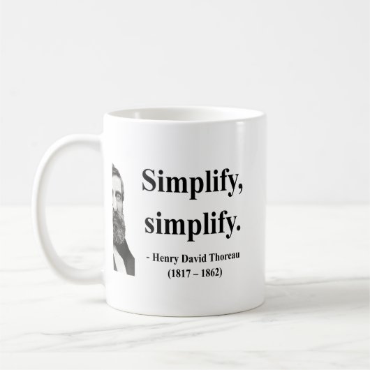Mug Citation 1B de Thoreau (Gauche)