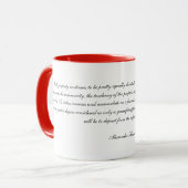 Mug Citation 2 d'Alexander Hamilton (Devant gauche)