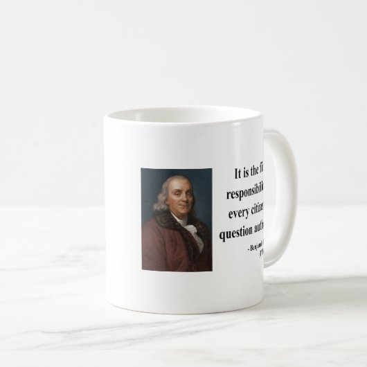 Mug Citation 3b de Ben Franklin (Devant droit)