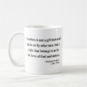 Mug Citation 4a de Ben Franklin (Gauche)