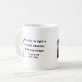 Mug Citation 4b de George Orwell (Devant gauche)