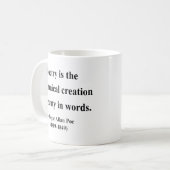 Mug Citation 5a d'Edgar Allen Poe (Devant gauche)