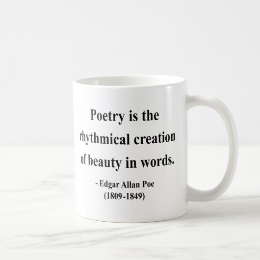 Mug Citation 5a d'Edgar Allen Poe (Droite)