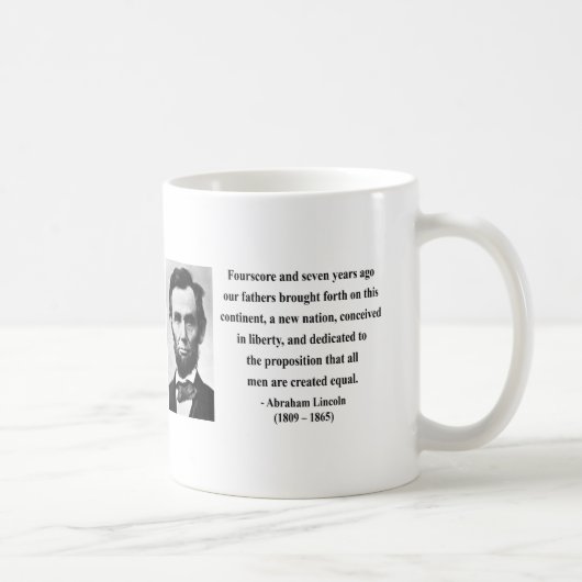 Mug Citation 5b d'Abraham Lincoln (Droite)