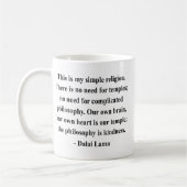 Mug citation 6a de Dalaï lama (Gauche)