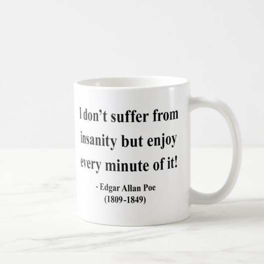 Mug Citation 6a d'Edgar Allen Poe (Droite)