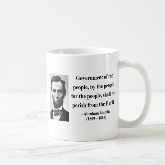 Mug Citation 7b d'Abraham Lincoln (Droite)