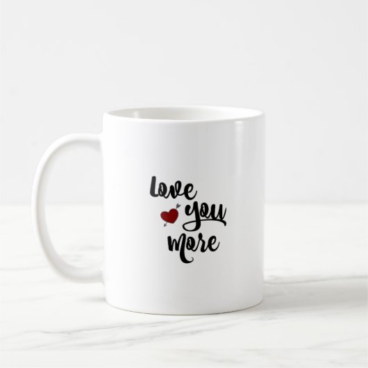 Mug Citation Amour Plus Moderne Esthétique (Gauche)