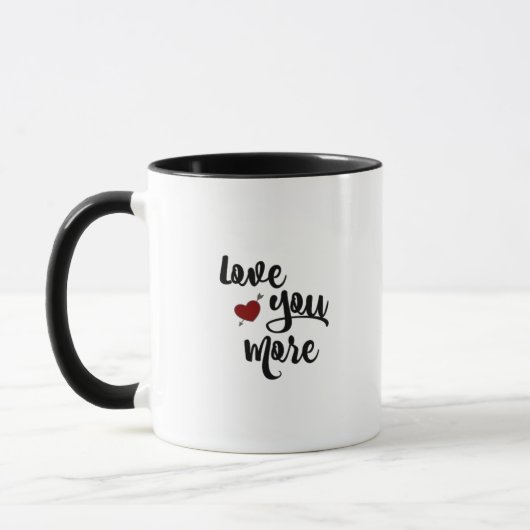 Mug Citation Amour Plus Moderne Esthétique (Gauche)