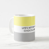 Mug Citation Amoureux des chiens moderne amusante (Devant gauche)