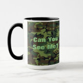 Mug Citation amusante Camouflage vert militaire (Gauche)