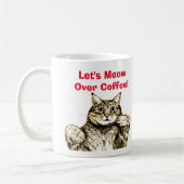 Mug Citation amusante de chat Meow (Gauche)