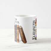 Mug Citation Amusante de livre mignonne chats Nom du v (Centre)