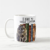 Mug Citation Amusante de livre mignonne chats Nom du v (Gauche)