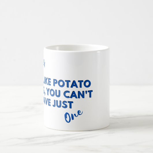 Mug Citation amusante de poulet : Poulets et chips ble (Centre)