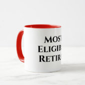 Mug Citation amusante de retraite la plupart des cadea (Devant gauche)