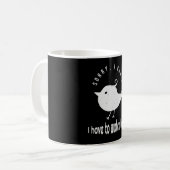 Mug Citation amusante d'Oiseaux (Devant gauche)
