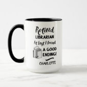 Mug Citation amusante du bibliothécaire à la retraite (Gauche)