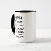 Mug Citation amusante du bibliothécaire à la retraite (Devant gauche)
