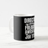 Mug Citation amusante du directeur génial de Freakin (Devant gauche)