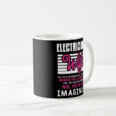 Mug Citation Amusante Du Mari Électricien Pour Un (Devant droit)