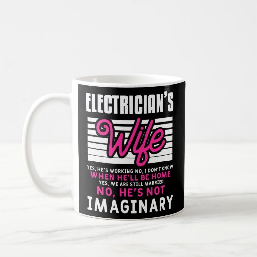 Mug Citation Amusante Du Mari Électricien Pour Un (Gauche)