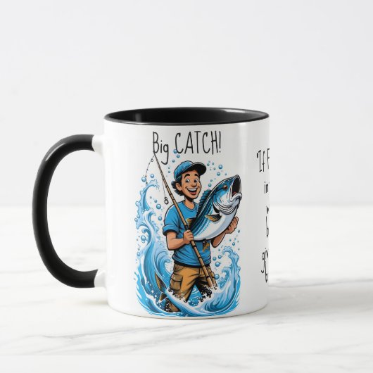 Mug Citation amusante du poisson pêché (Gauche)