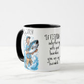 Mug Citation amusante du poisson pêché (Devant gauche)