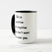 Mug Citation amusante inspirante positive (Devant gauche)